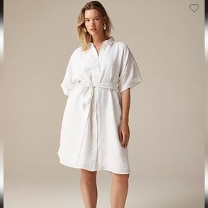 NWT J.CREW LINEN SHIRT DRESS 3X